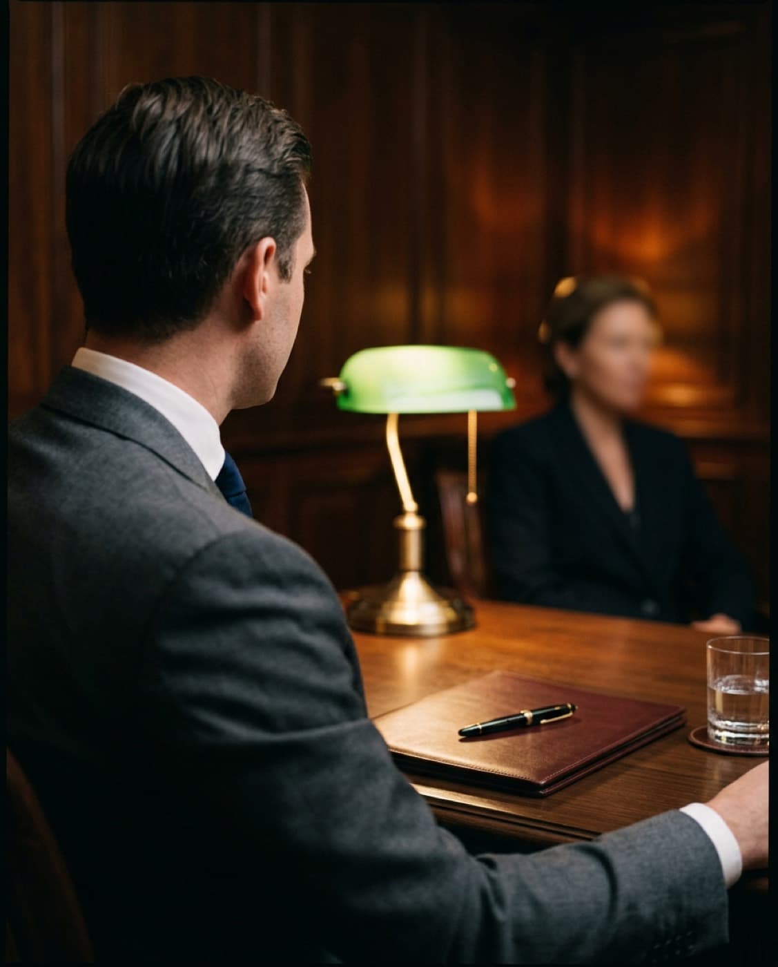 A relationship manager across the table from a client